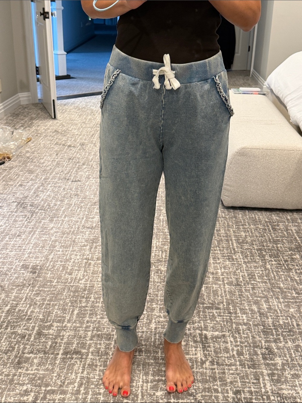 Generation Love Drawstring Denim Joggers